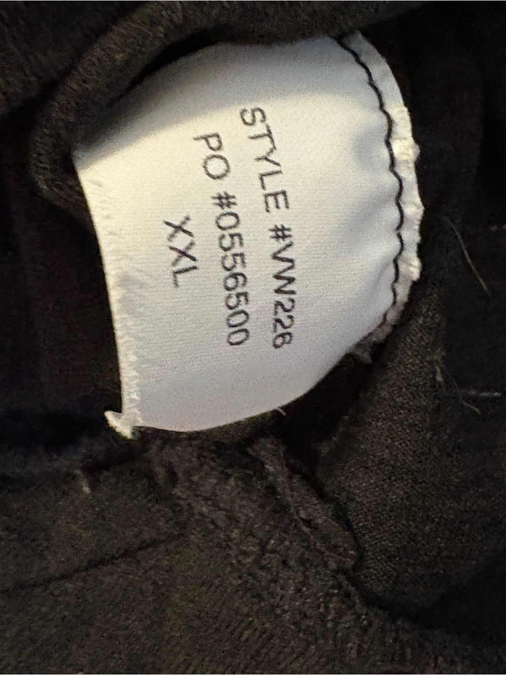Vuori Black Pullover Hoodie with White Logo Patch - Picture 3 of 3